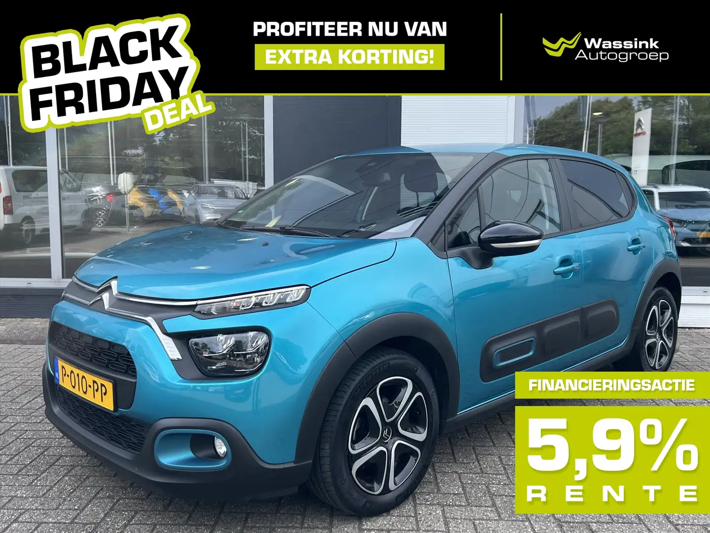 Citroen C3 BLACK FRIDAY DEAL | 1.2 PureTech 83pk Feel | Navig Blau - 1