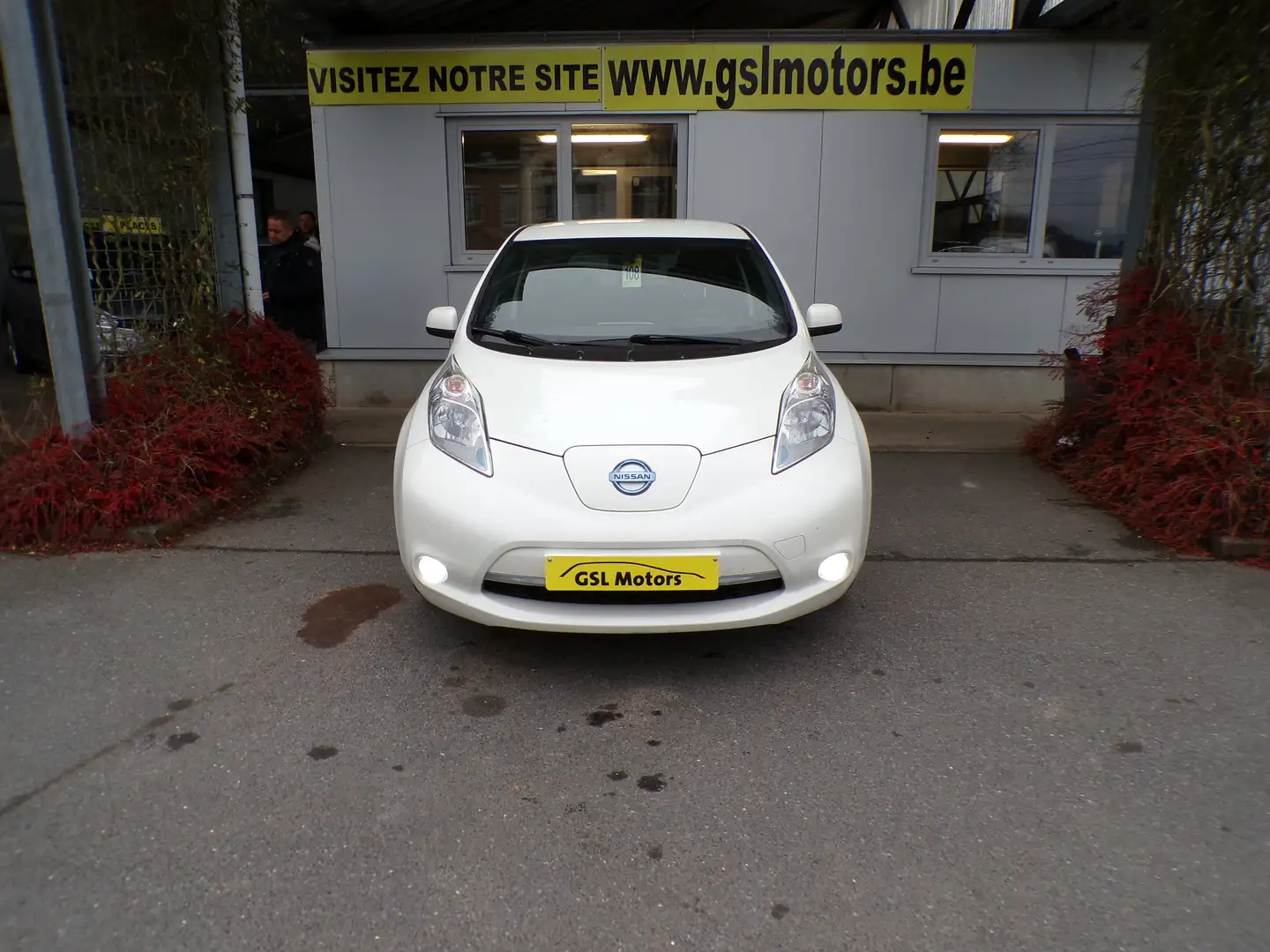 Nissan Leaf electrique  Blanche 02/16 Airco Gps Caméra USB Wit - 2