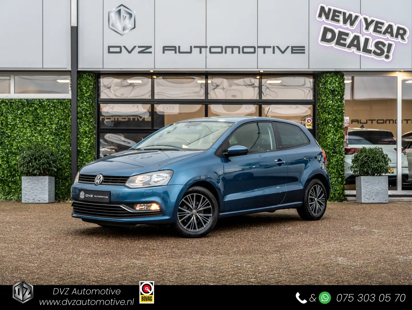 Volkswagen Polo 1.0 Highline | Navi | ECC | Stoelverwarming | Blau - 1