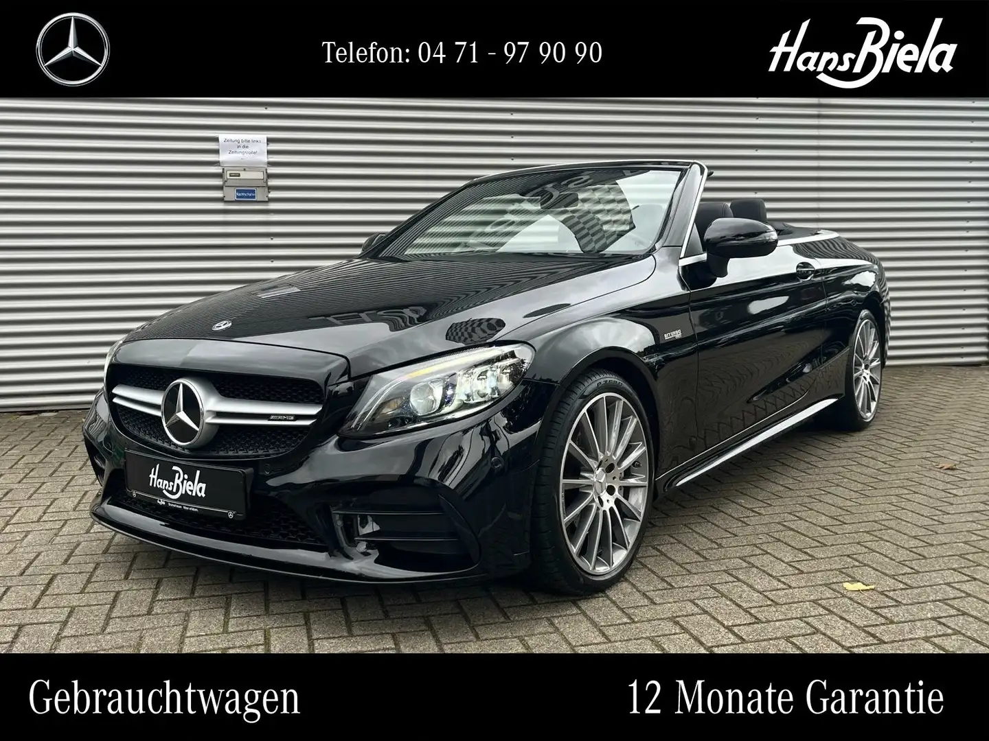 Mercedes-Benz C 43 AMG AMG C 43 4M Cabrio Night/19"/Abgas/Bur/Multi/Dis Noir - 1