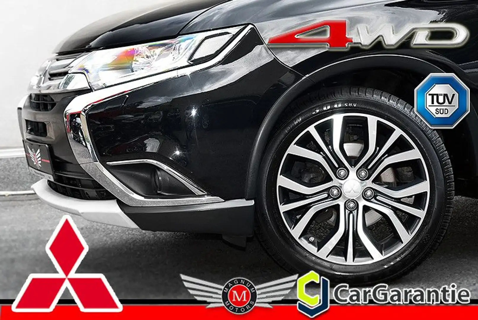 Mitsubishi Outlander OUTLANDER 2.2 Di-D SUV-STAR+4WD *Aut.*Navi*AHK* Schwarz - 1
