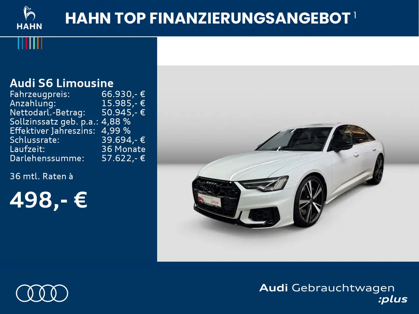 Audi S6 TDI quattro HUD B&O Standh 360° Vir Weiß - 2