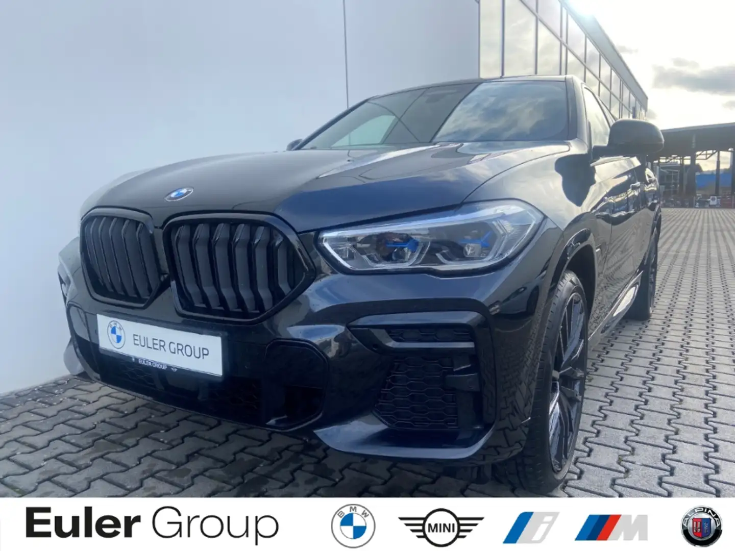 BMW X6 xDrive 40dA M-Sport AHK DrivAssProf HUD Laser Schwarz - 1