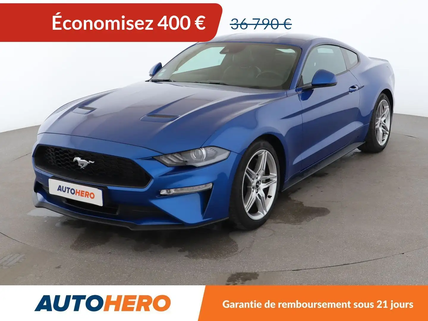 Ford Mustang Fastback 2.3 EcoBoost BV6 Bleu - 1