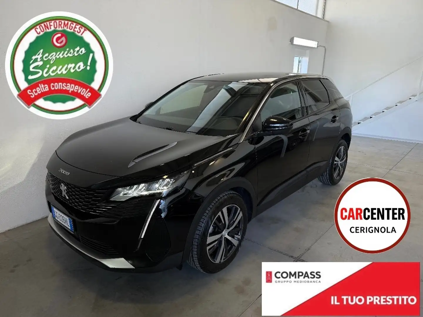Peugeot 3008 3008 BlueHDi 130 S&S EAT8 Allure Zwart - 1