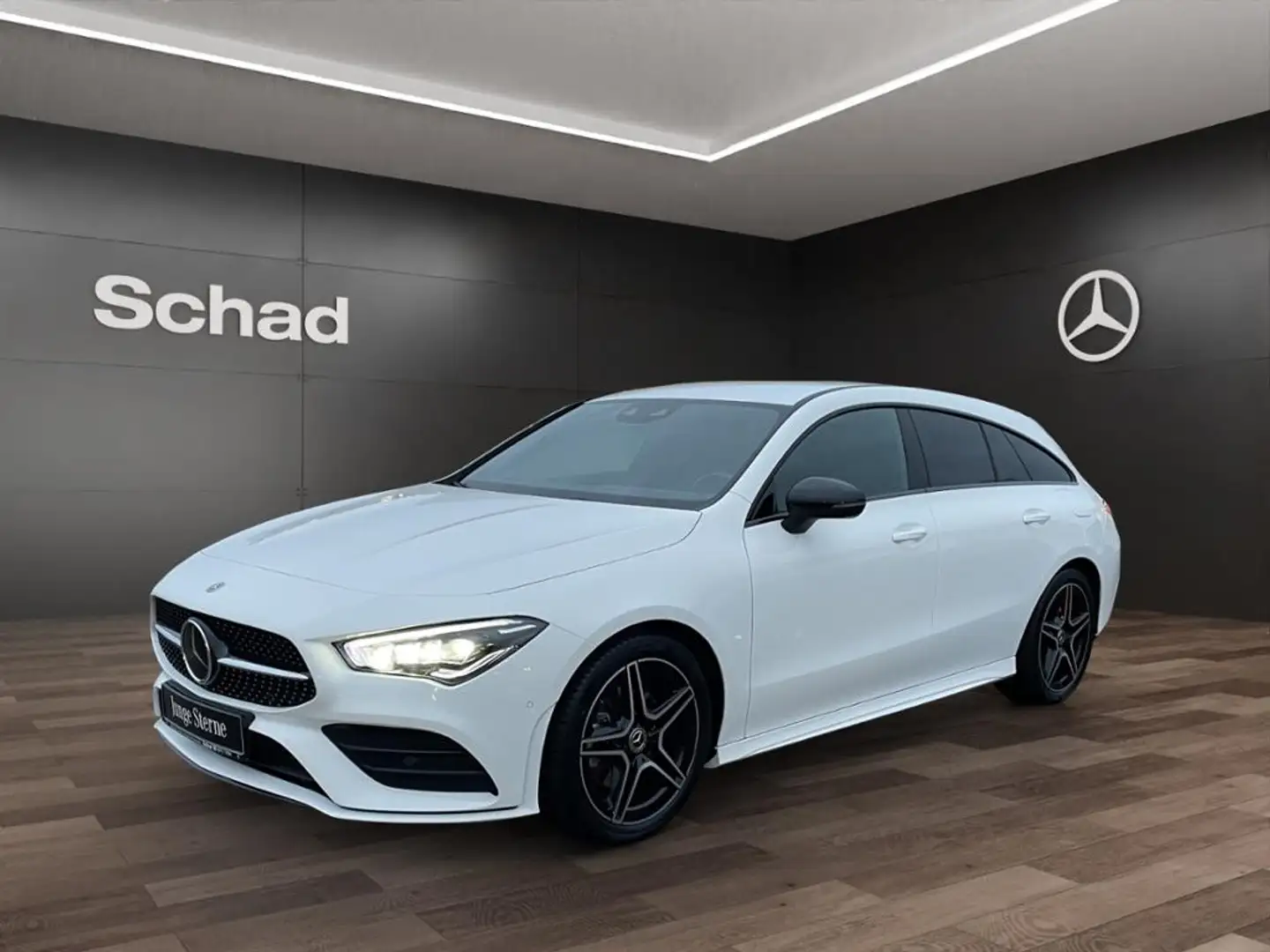 Mercedes-Benz CLA 220 d SB AMG+MBUX+AHK+MULTIBEAM+DISTR+NIGHT+ Weiß - 1