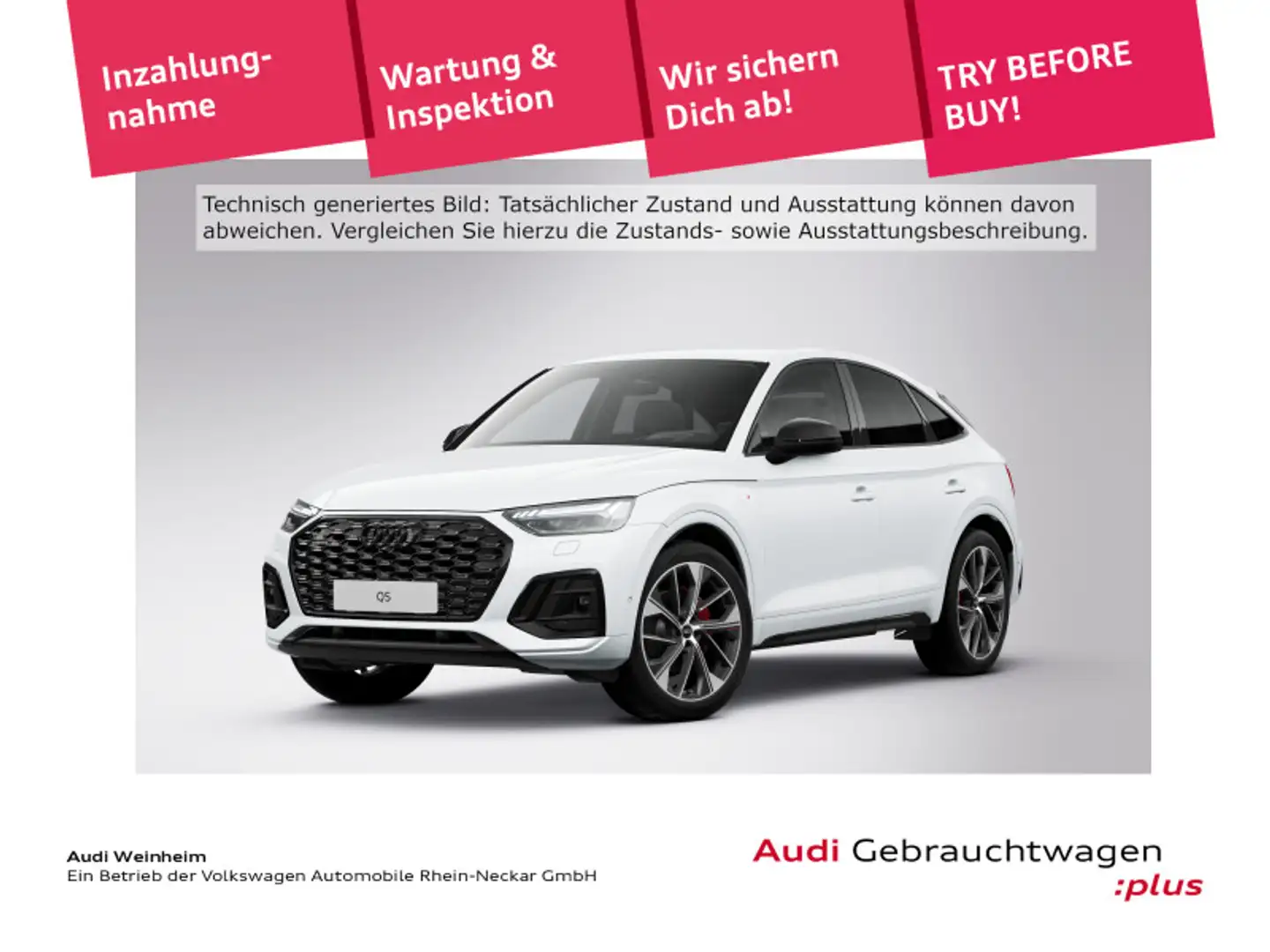 Audi Q5 40 TDI quattro S-Line Black LED B&O Weiß - 1