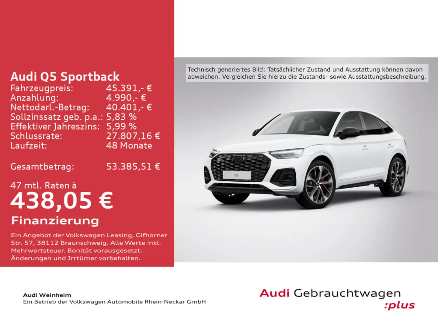 Audi Q5 40 TDI quattro S-Line Black LED B&O Weiß - 2