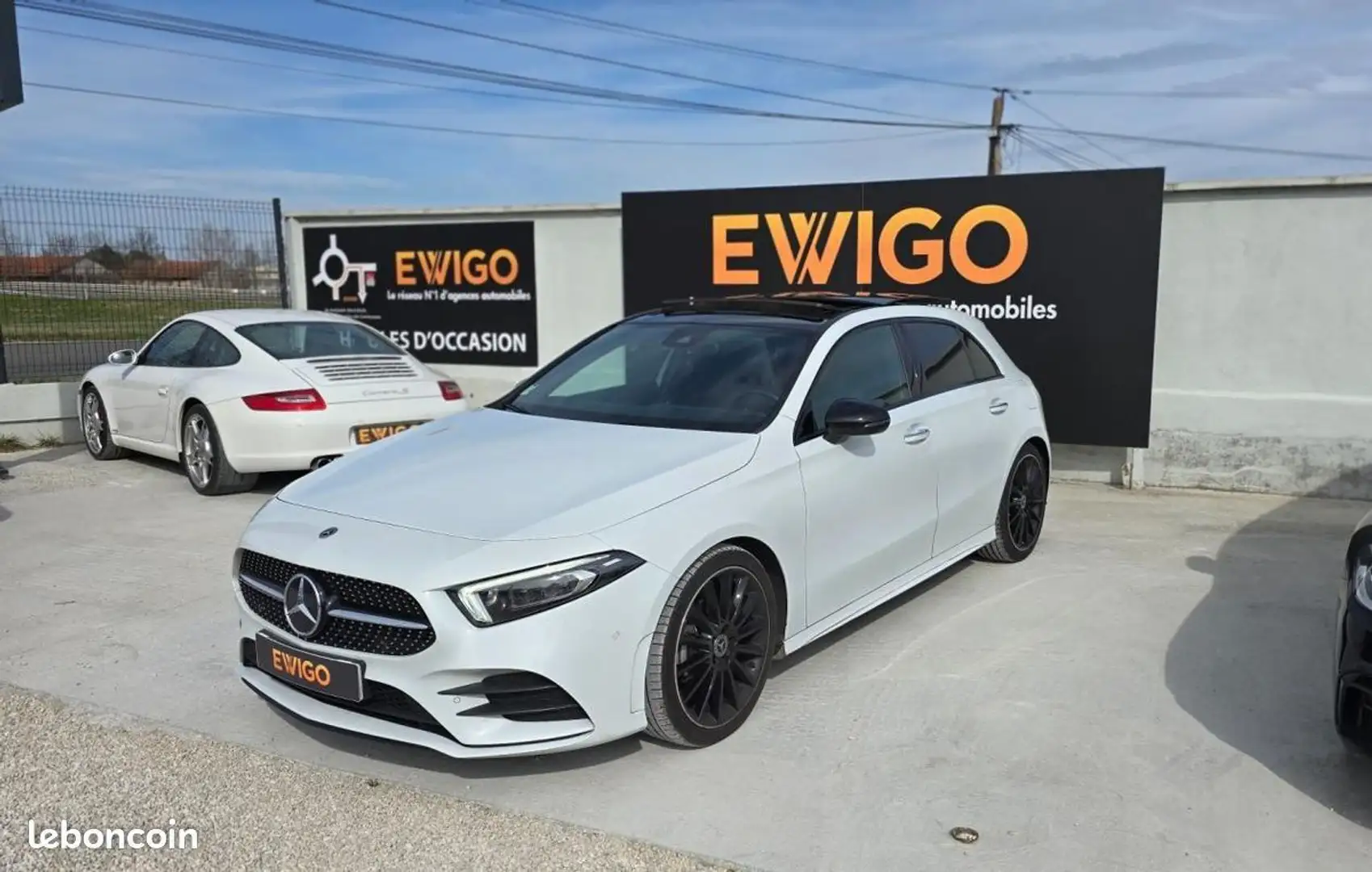 Mercedes-Benz A 180 Mercedes 180D AMG LINE MOTEUR 2.0 CDI%2B TOIT OUVR Blanc - 1