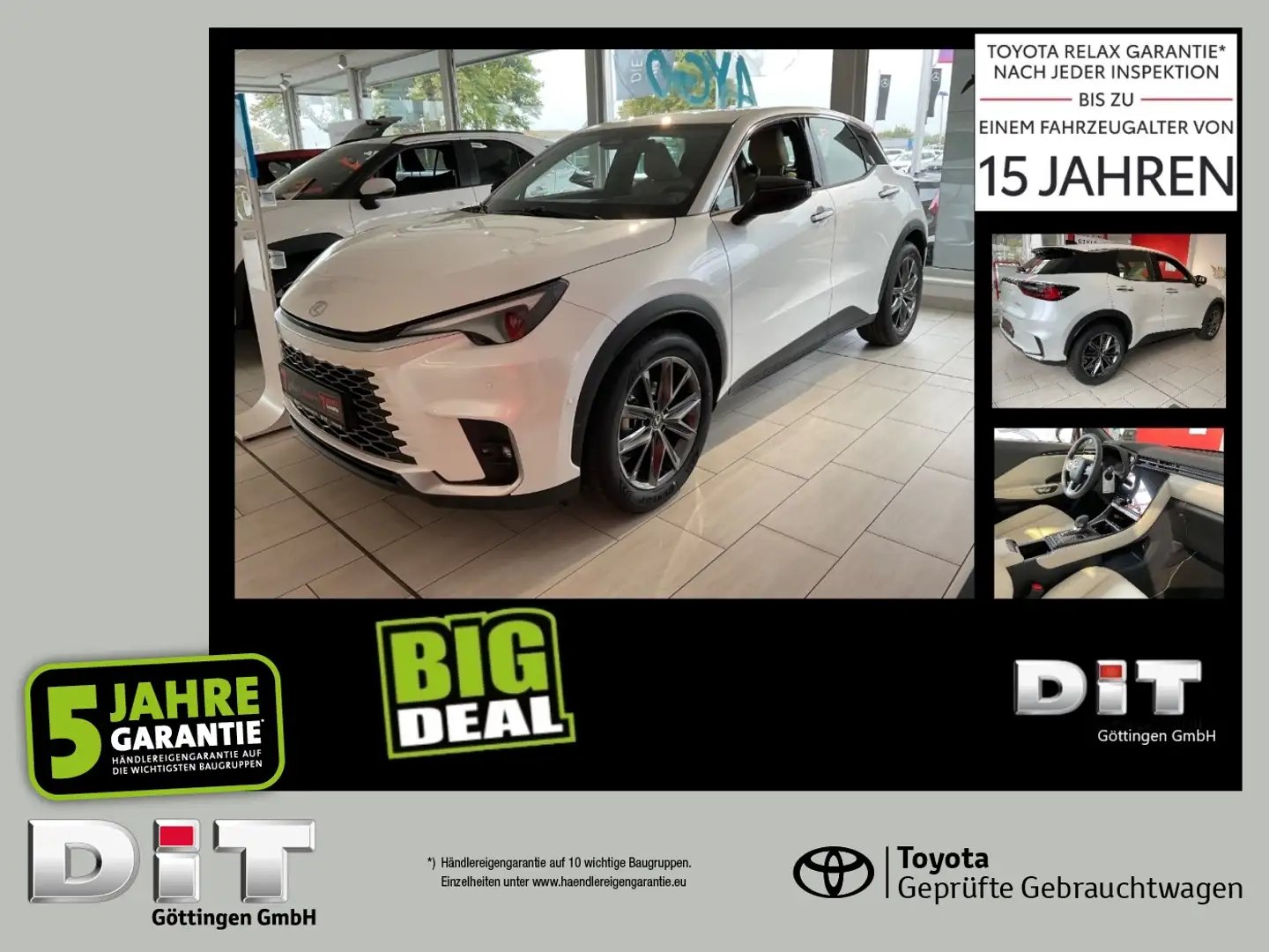 Lexus LBX 1.5 (FWD) Elegant ACC+LED+Navi+SHZ+360+Kam. Bílá - 1