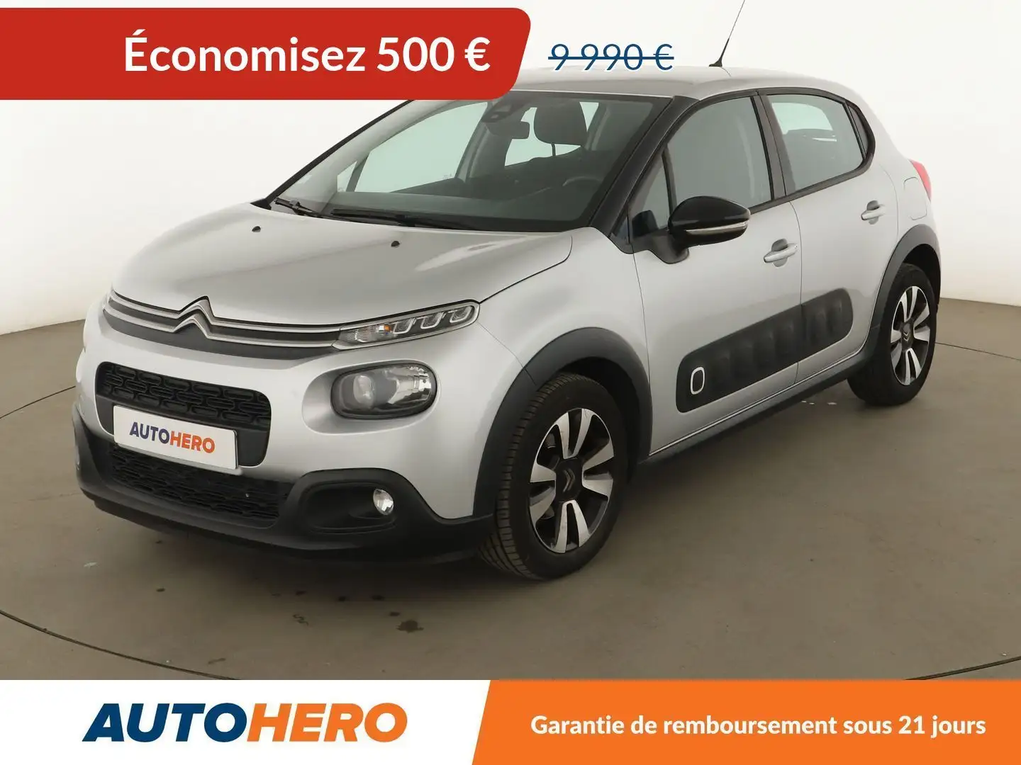 Citroen C3 1.6 Blue-HDi Feel Gris - 1