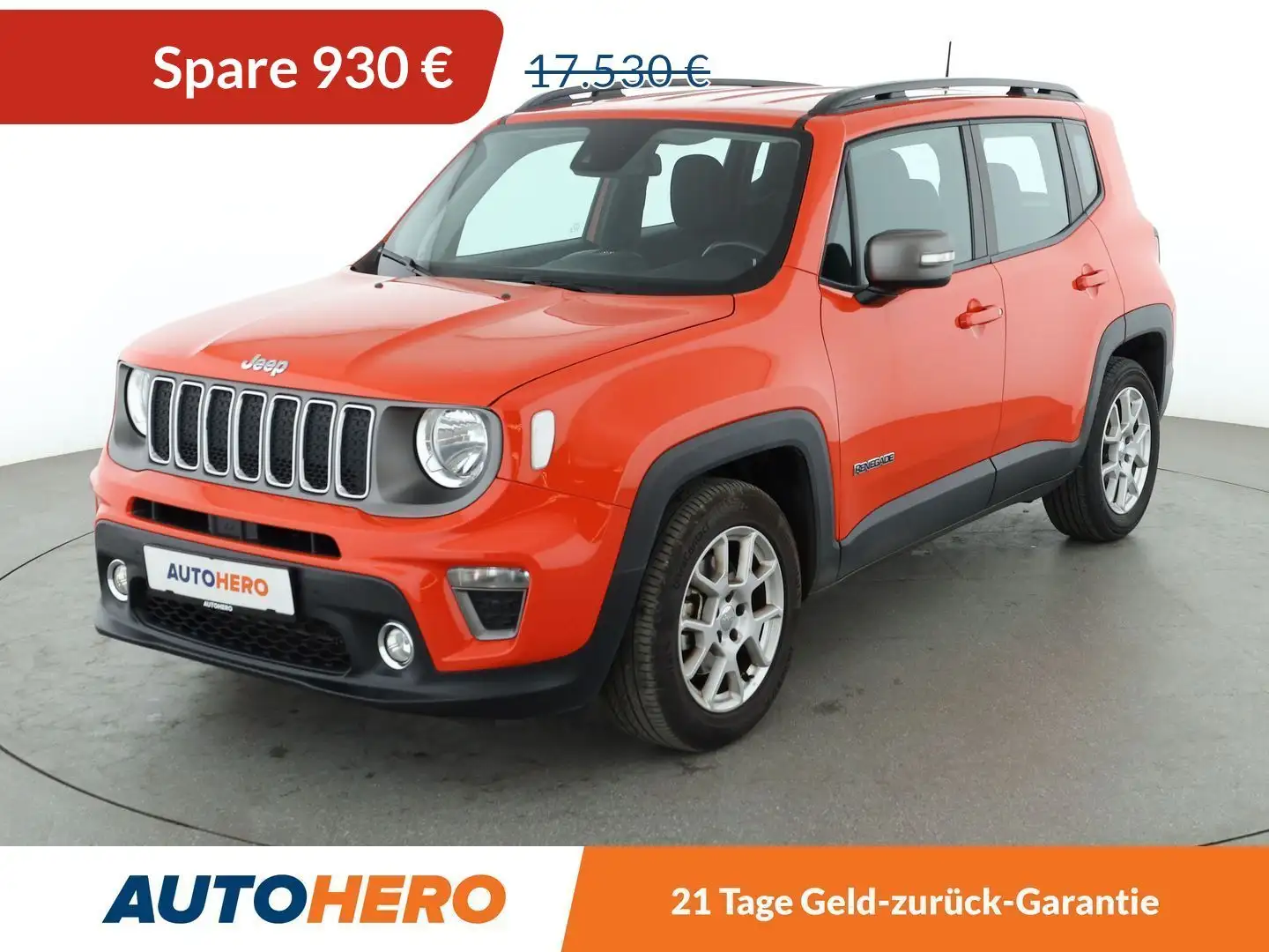 Jeep Renegade 1.3 TGDi Limited 4x2 Aut.*NAVI*TEMPO*PDC*SHZ* Orange - 1