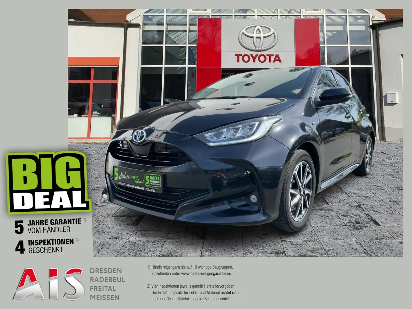 Toyota Yaris 1.5 Hybrid Team D DAB*KAM*SHZ*LED Schwarz - 1