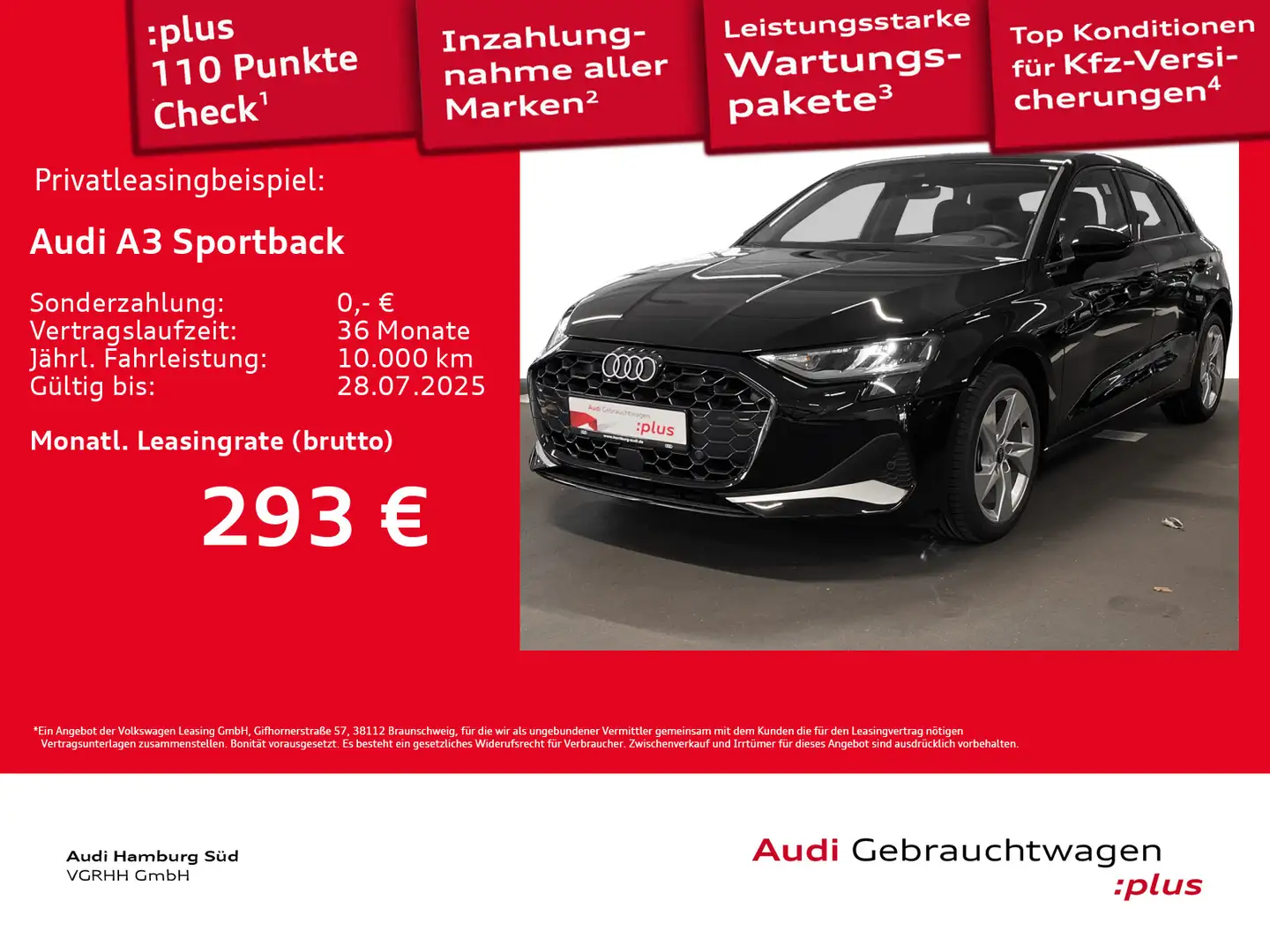 Audi A3 advanced 35 TDI S tronic NAVI/LED Noir - 1