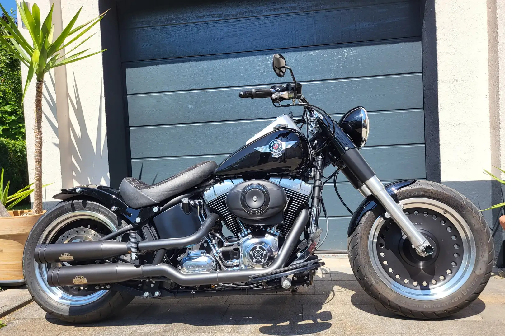 Harley-Davidson Fat Boy Special FLSTFB Bobber Custom mit ABS Negro - 1