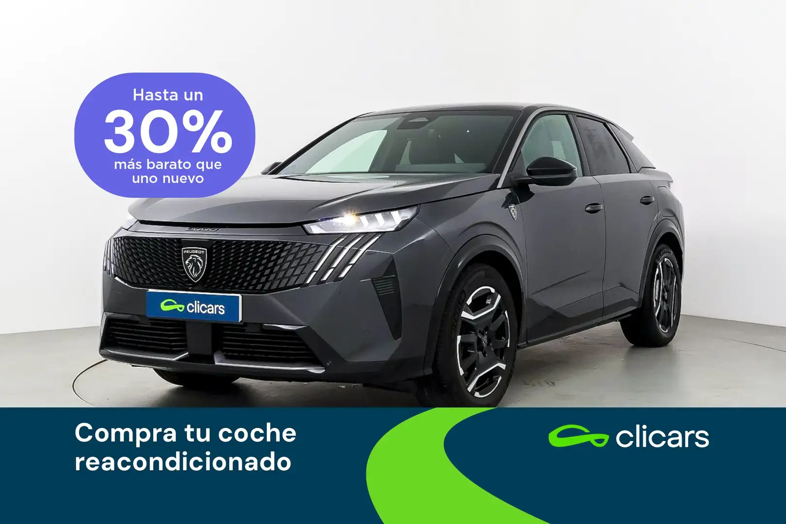 Peugeot 3008 Eléctrico GT 157kW Gris - 1