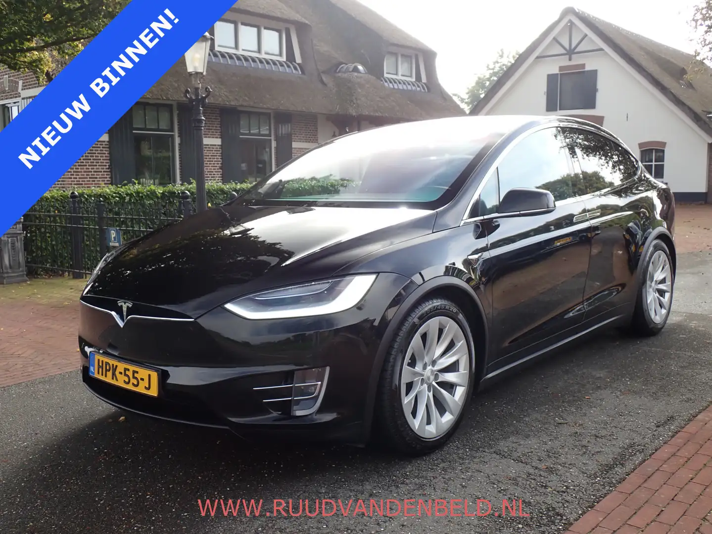 Tesla Model X LONG RANGE RAVEN 88%SOH ! AUTOPILOT TREKHAAK/PREMI Zwart - 1