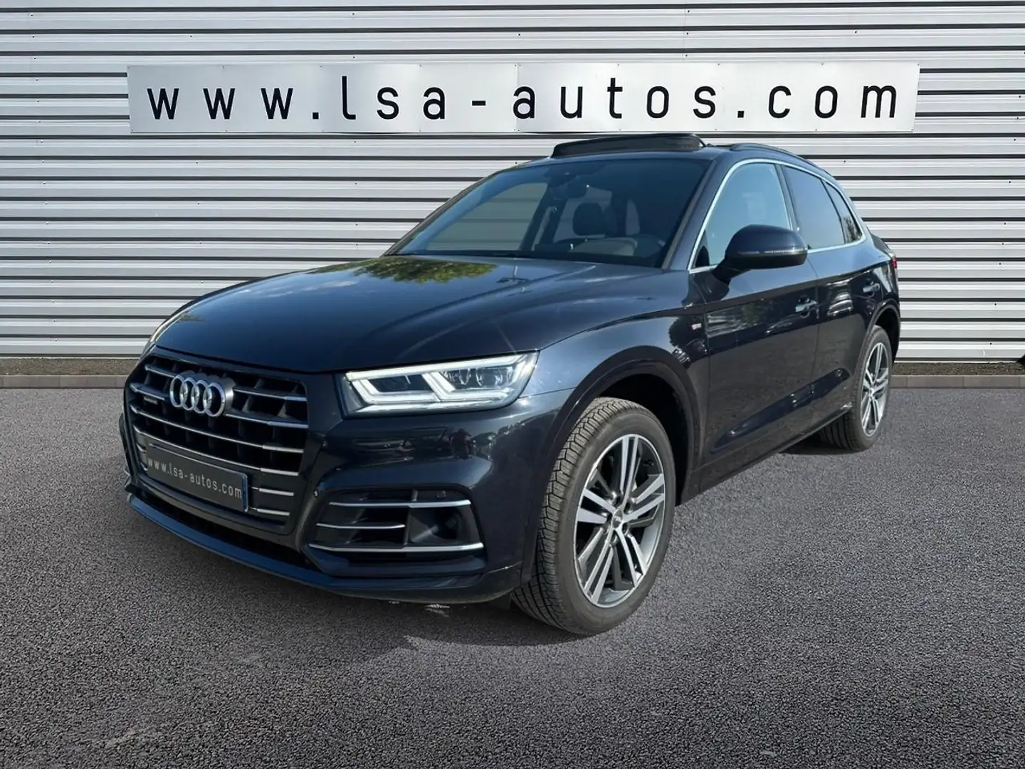 Audi Q5 Quattro 2.0 55 TFSI e 367 S-tronic  S line Bleu - 1