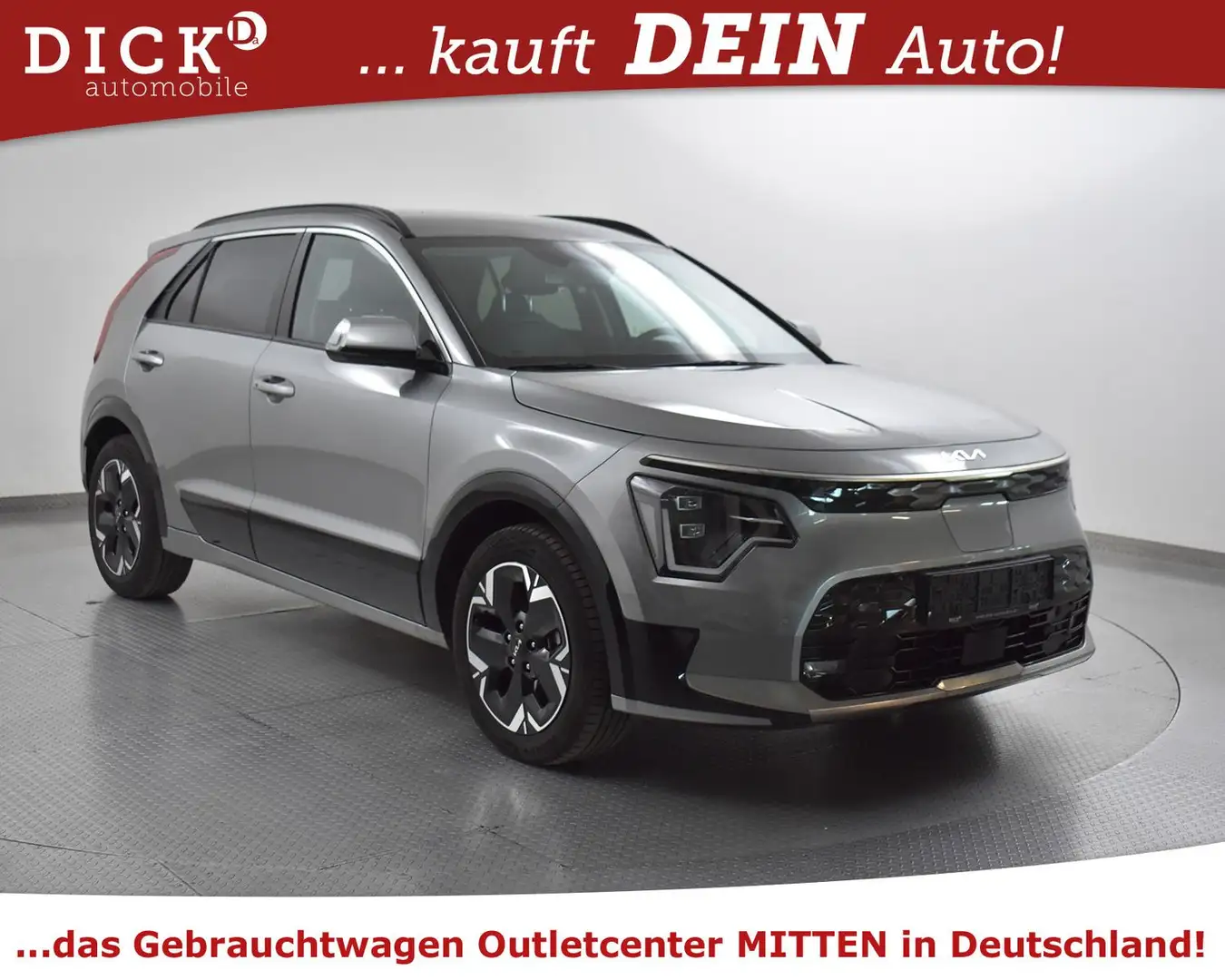 Kia Niro EV Style LEDER+NAVI+LED+SHZ+KAMERA+ACC+DAB Gris - 1