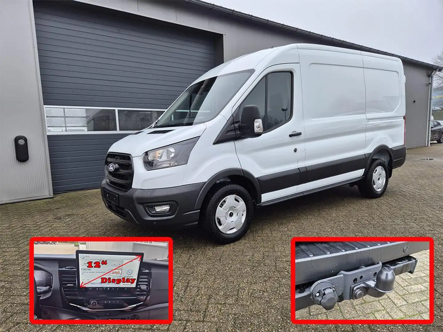 Ford Transit L2H2 2.0 EcoBlue 130PS Trend 3,5t 2-Sitzer AHK Sit Weiß - 1