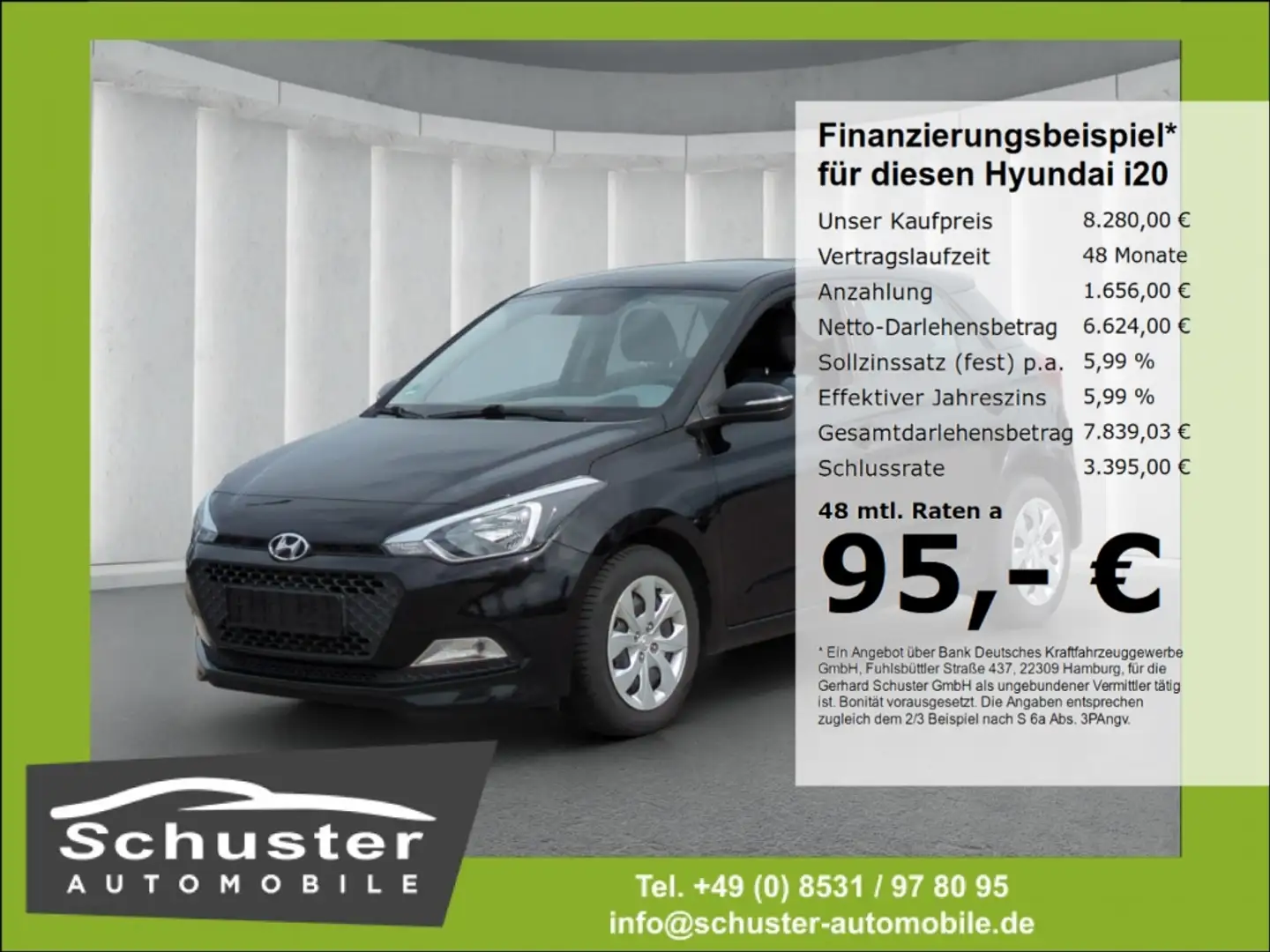 Hyundai i20 Classic 1.2*Klima Alarm Radio+USB/Aux ZVmFb Noir - 1