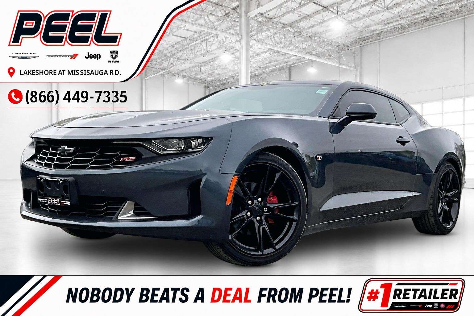 Gray 2019 Chevrolet Camaro 3LT Coupe RWD Coupe Rear-Wheel Drive Automatic