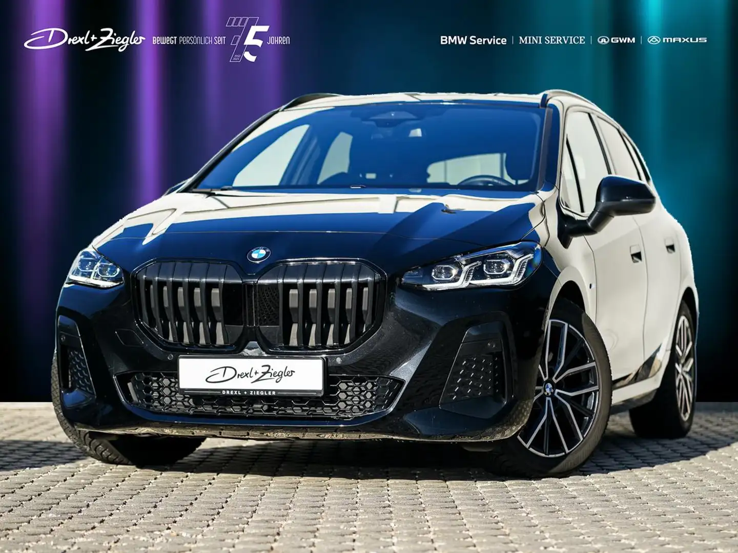 BMW 220 220i Active Tourer M-Sport AHK PANO KoZg AkSitze Noir - 2