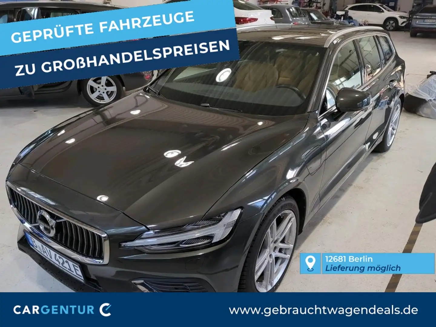 Volvo V60 V 60 T6 Twin Engine AWD Inscription Plug-In Grau - 1