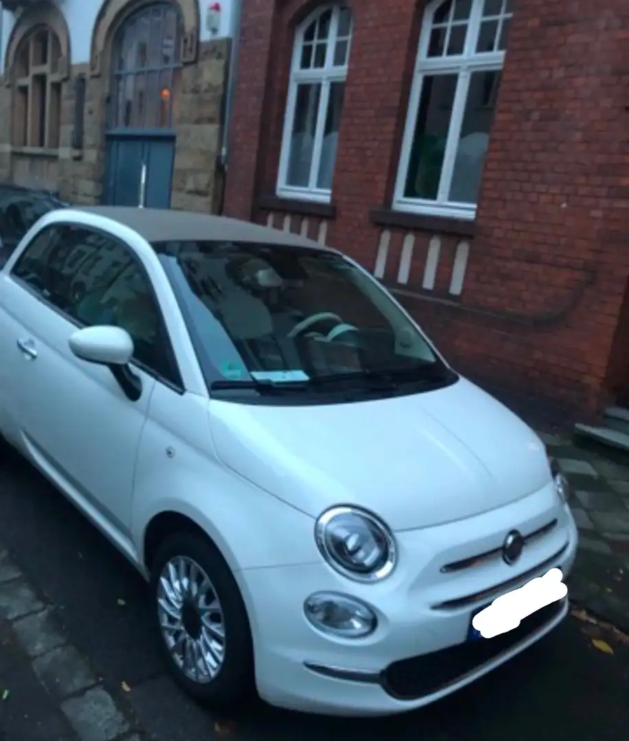 Fiat 500C 500+C+1.2+8VLounge Weiß - 1