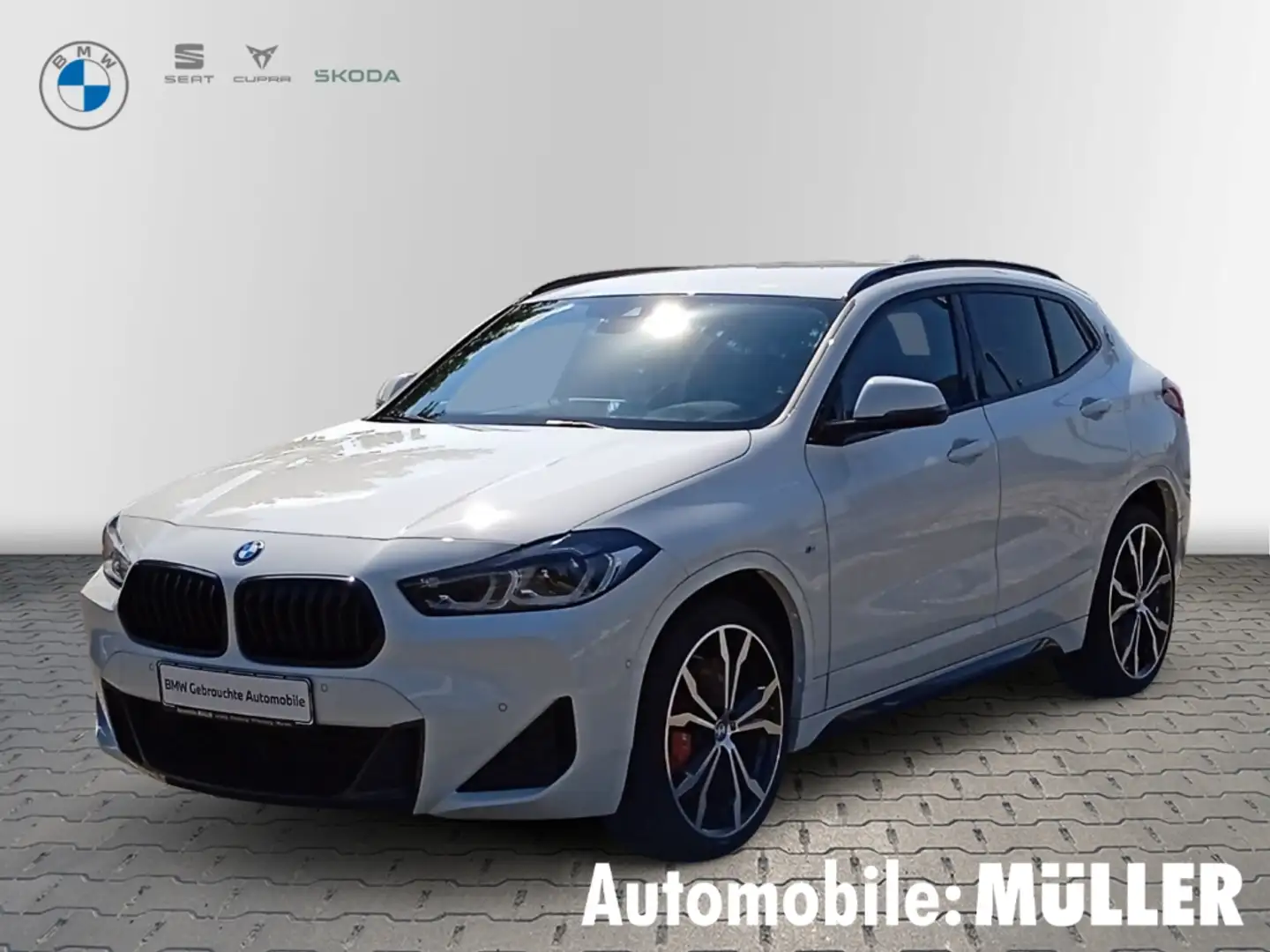 BMW X2 sDrive 18d M Sport +HUD+NAVI+KAMERA+LED+DAB+ Weiß - 1