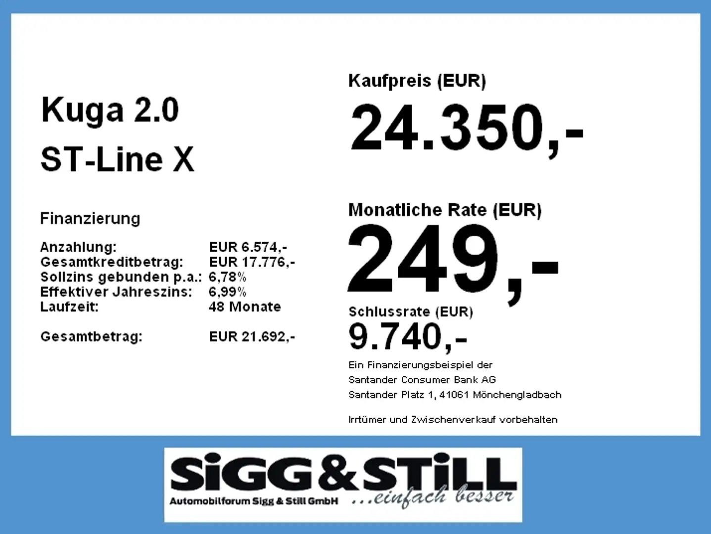 Ford Kuga 2.0 ST-Line X AT AHK*PANO*B&O*LED*HUD*CAM*SHZ Zwart - 2