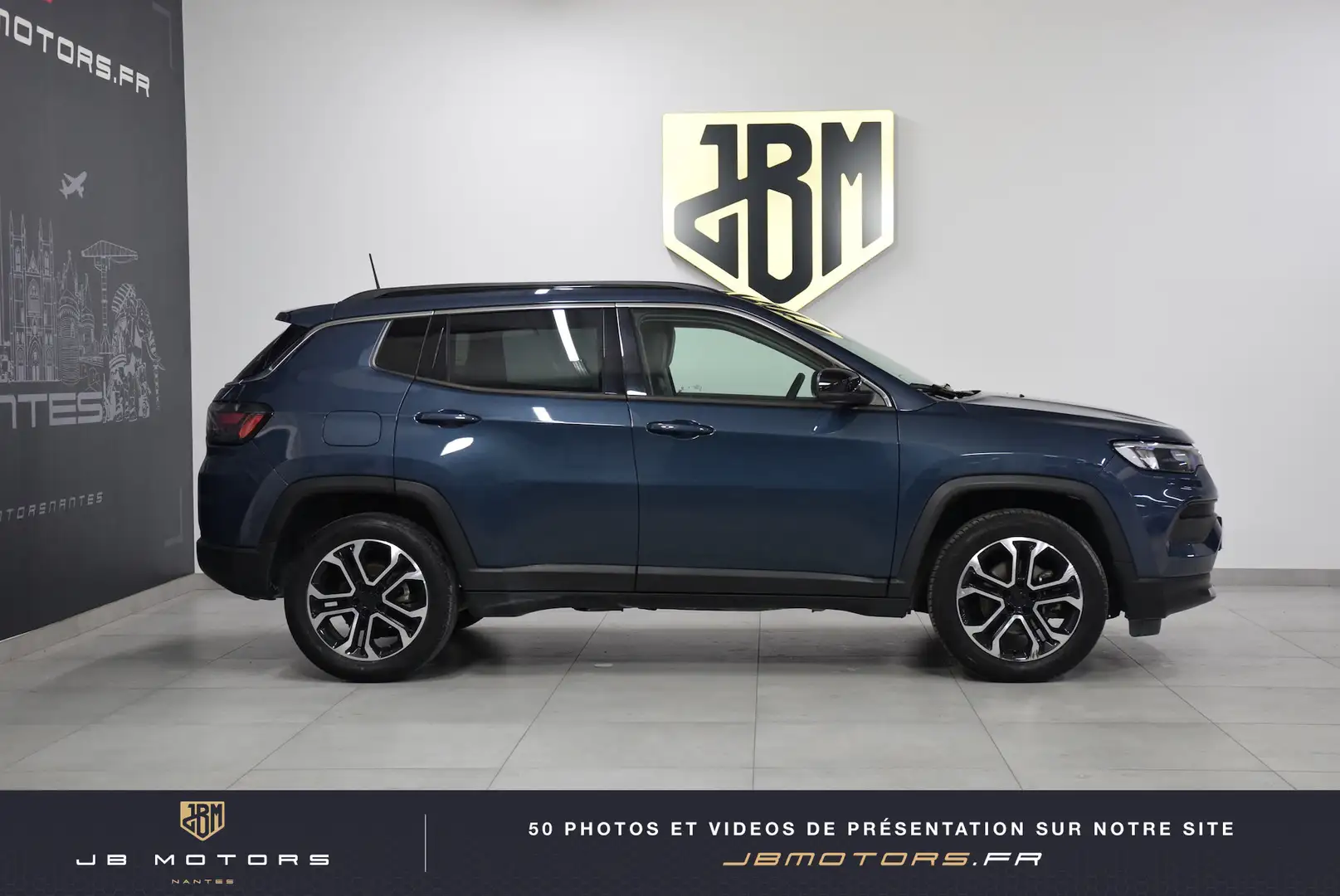 Jeep Compass 1.5 Turbo T4 130 ch e-Hybrid BVR7 Limited Bleu - 2