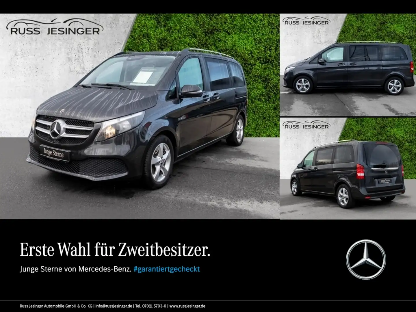 Mercedes-Benz V 220 d ED/K *Klima*Distronic*Navi*AHK2,5t*Kam* Gris - 1