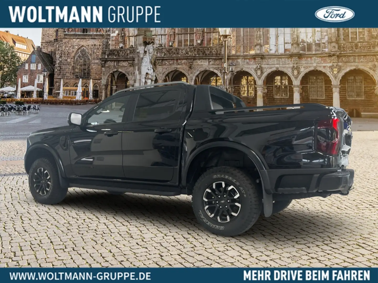 Ford Ranger Wildtrak X e-4WD DoKa 2.0 EB 205PS *AHK Navi B&O L Zwart - 2