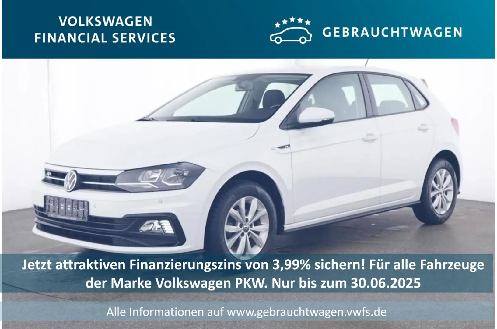 Volkswagen Polo Highline 1.0 TSI R-Line*PDC*Klima*SH Weiß - 1