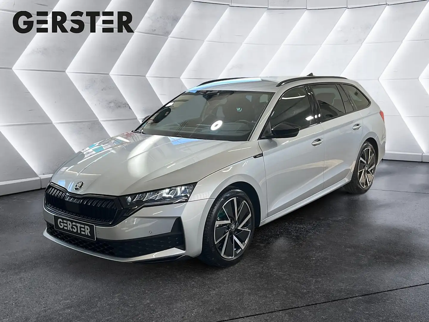 Skoda Octavia Kombi 2,0 TDI Sportline FL AHK 18Z Nav ACC Silber - 1