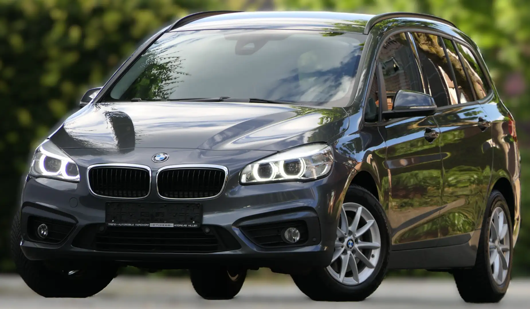 BMW 218 218d+GRAN TOURER+AUT+NAVI+LED+ALU+GRA+BC+FSE+AHK+ Gris - 2