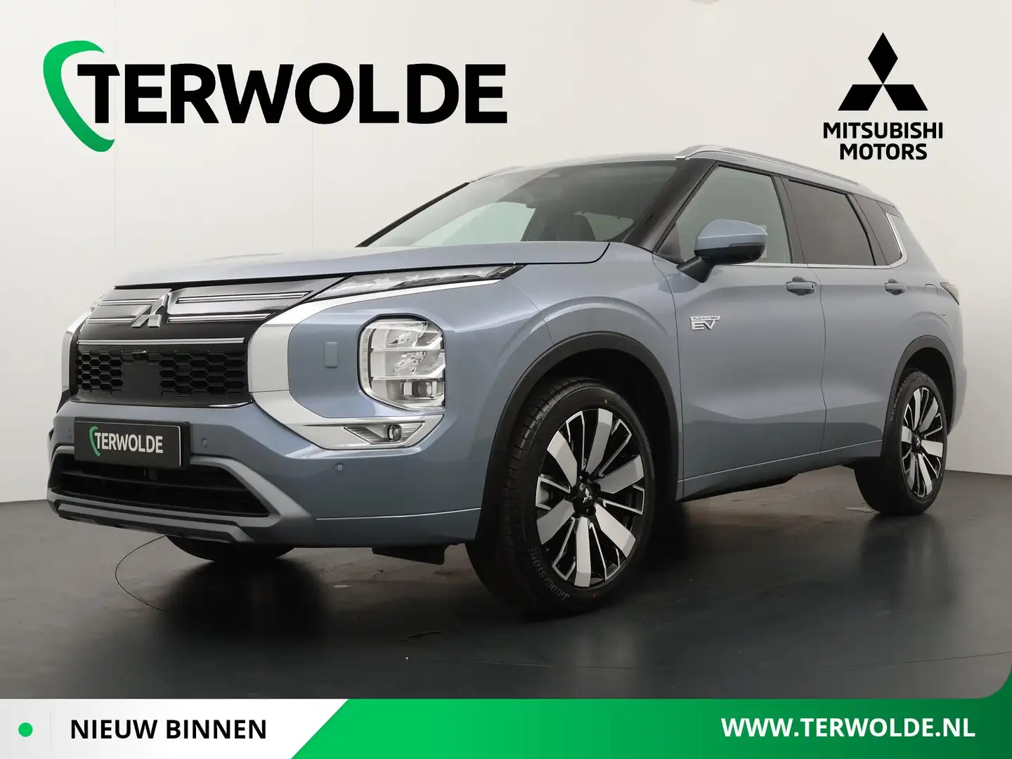 Mitsubishi Outlander 2.4 PHEV Instyle | 8 Jaar Garantie! | Achterbank v Grijs - 1