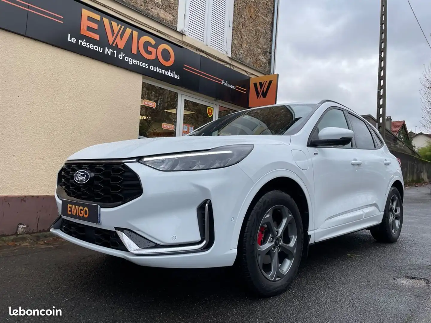 Ford Kuga 2.5 duratec 243h 150 hybrid phev st-line x 4x4 powershift bva garantie constructeur Blanc - 1