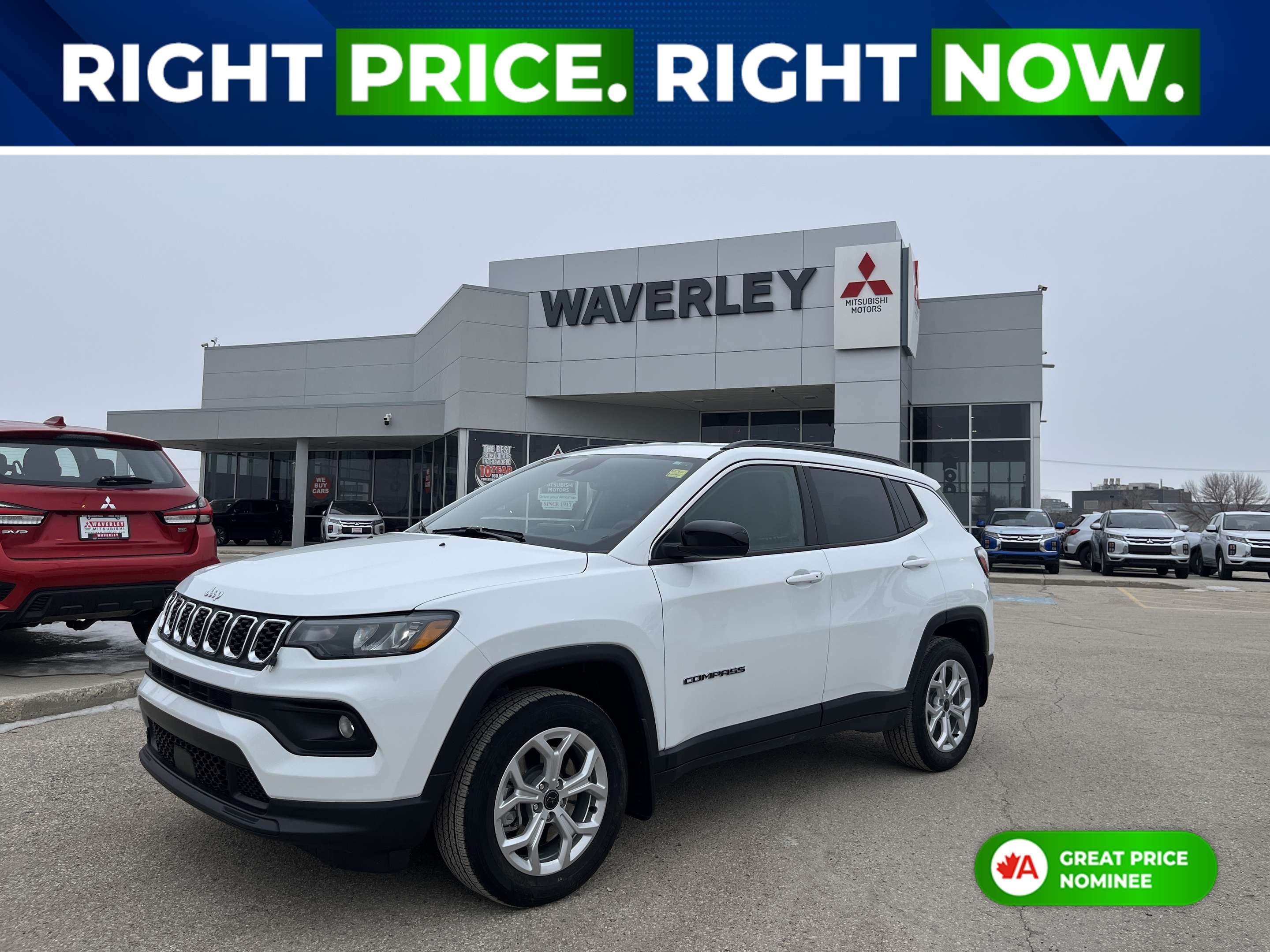 White 2025 Jeep Compass SUV / Crossover 8-Speed Automatic