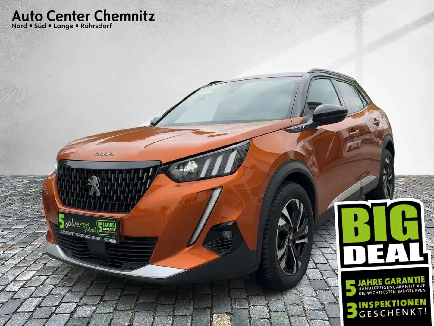 Peugeot 2008 BlueHDi AT8 GT LED/Navi/Pano/Kamera/AHK Naranja - 1
