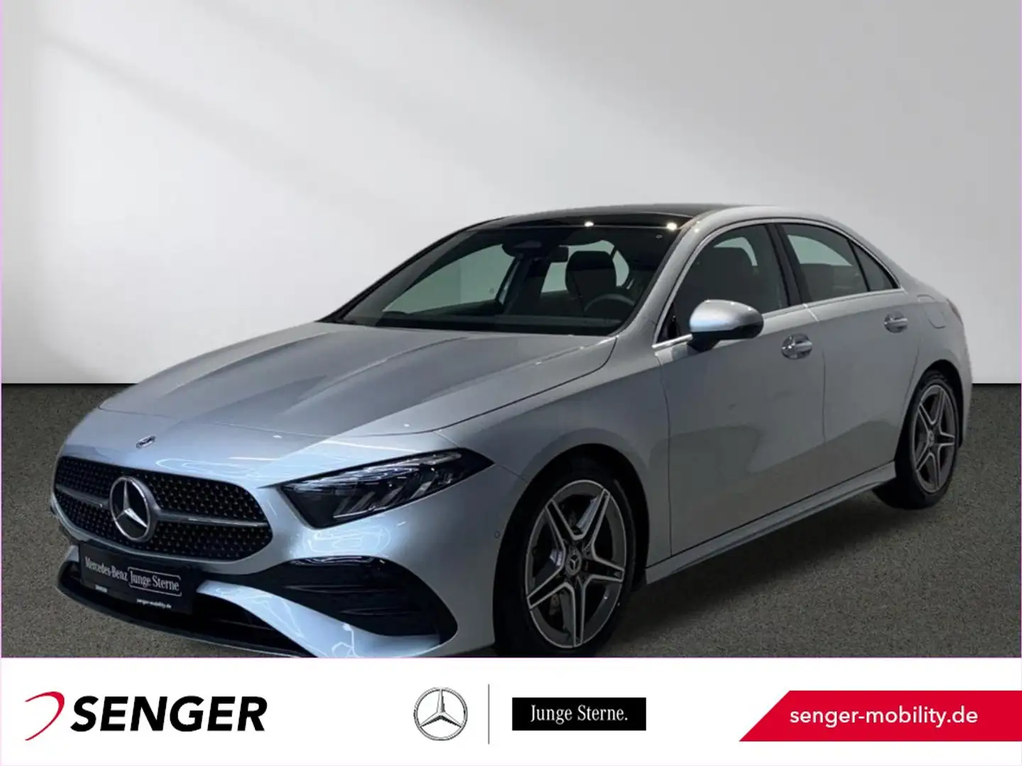 Mercedes-Benz A 220 d AMG Line Panorama Kamera Carplay MBUX Argintiu - 1