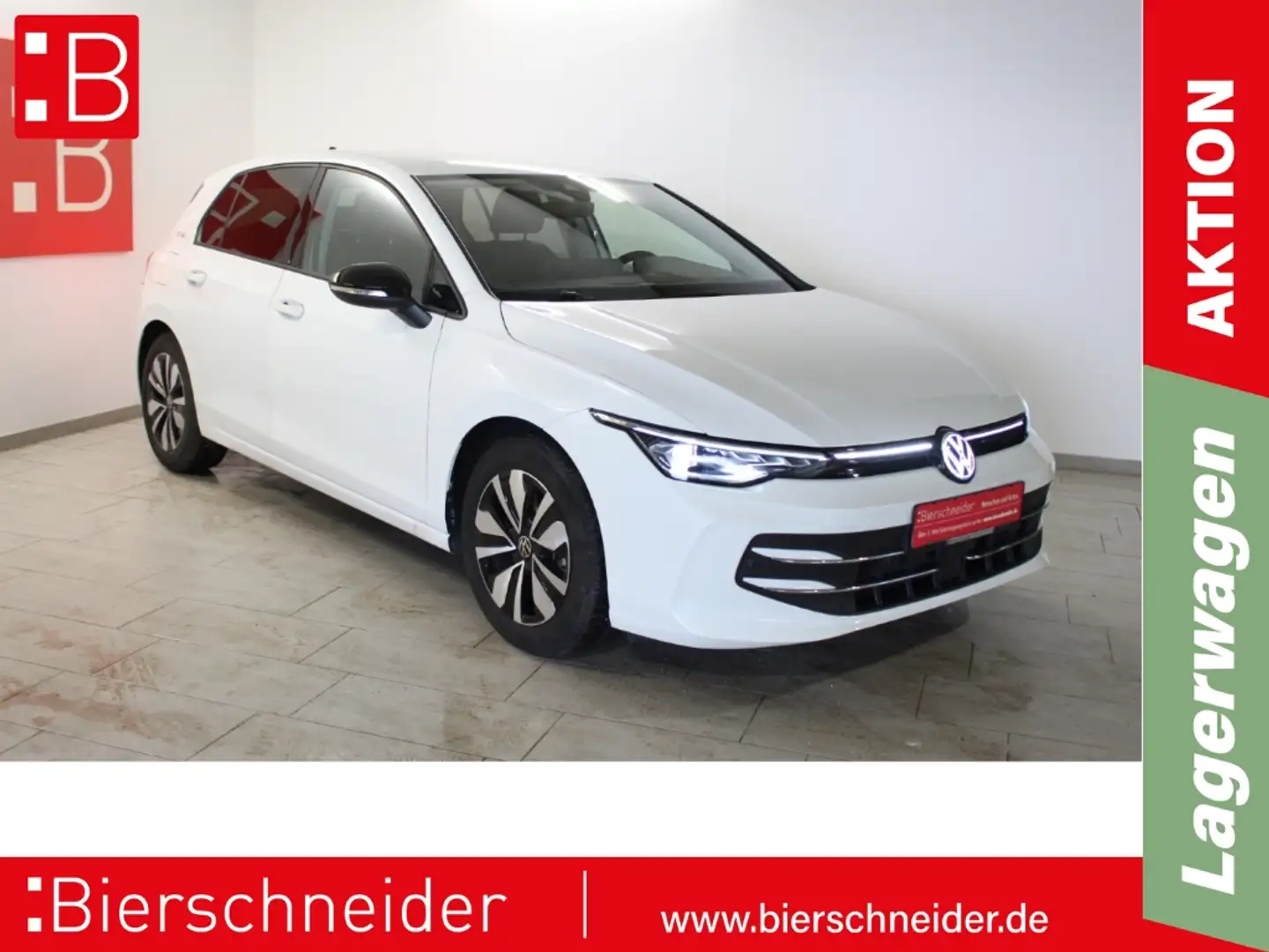 Volkswagen Golf 8 1.5 eTSI DSG GOAL 16 NAVI AHK IQ.LIGHT ACC Weiß - 1