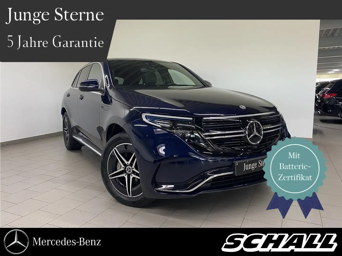 Mercedes-Benz EQC 400 400 4M AMG+DIST+AHK+SHD+360°+MULTI LED+19" Bleu - 1