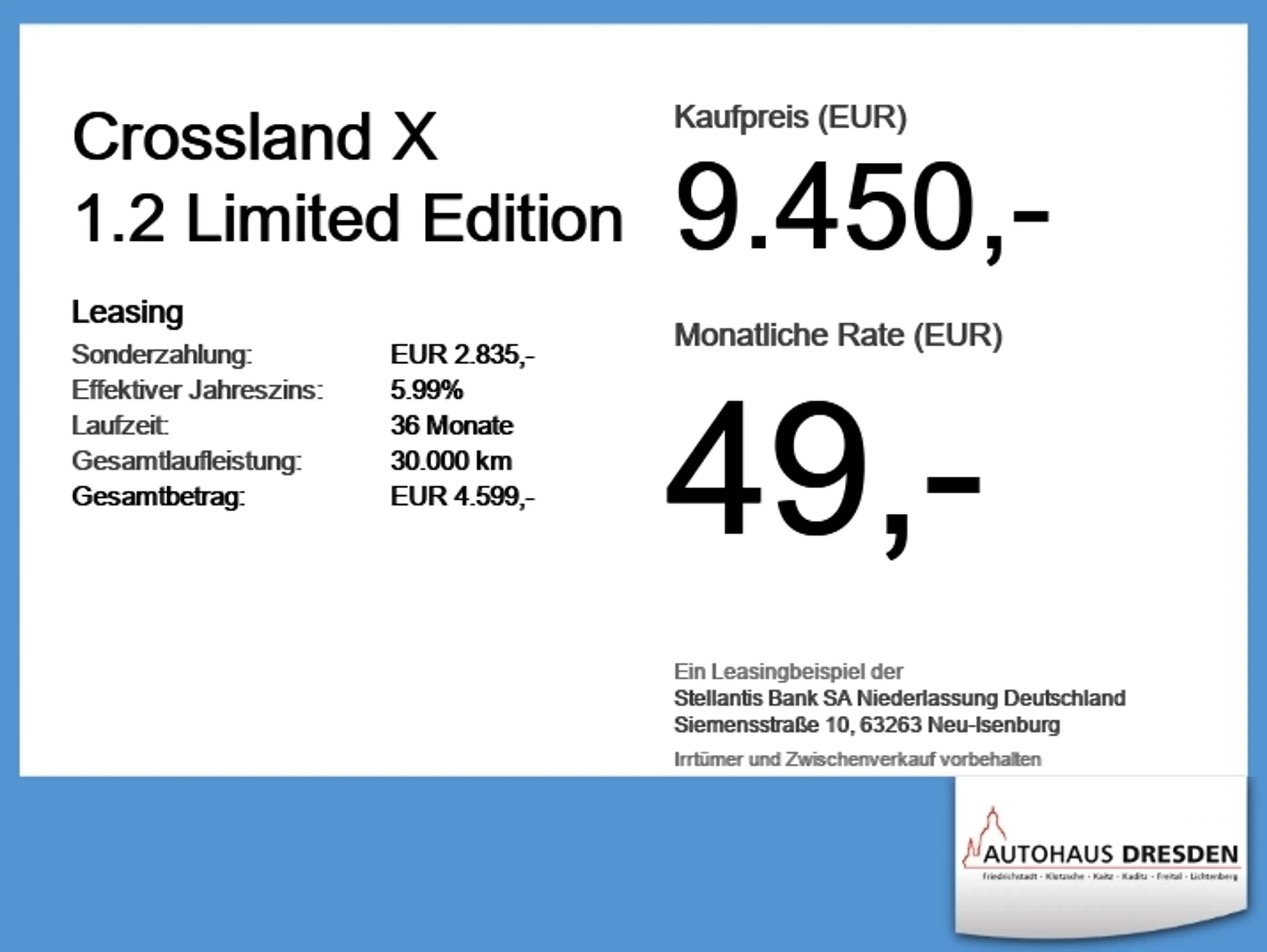 Opel Crossland X 1.2 Limited Edition LED+SHZ+LM+PDC — photo 6