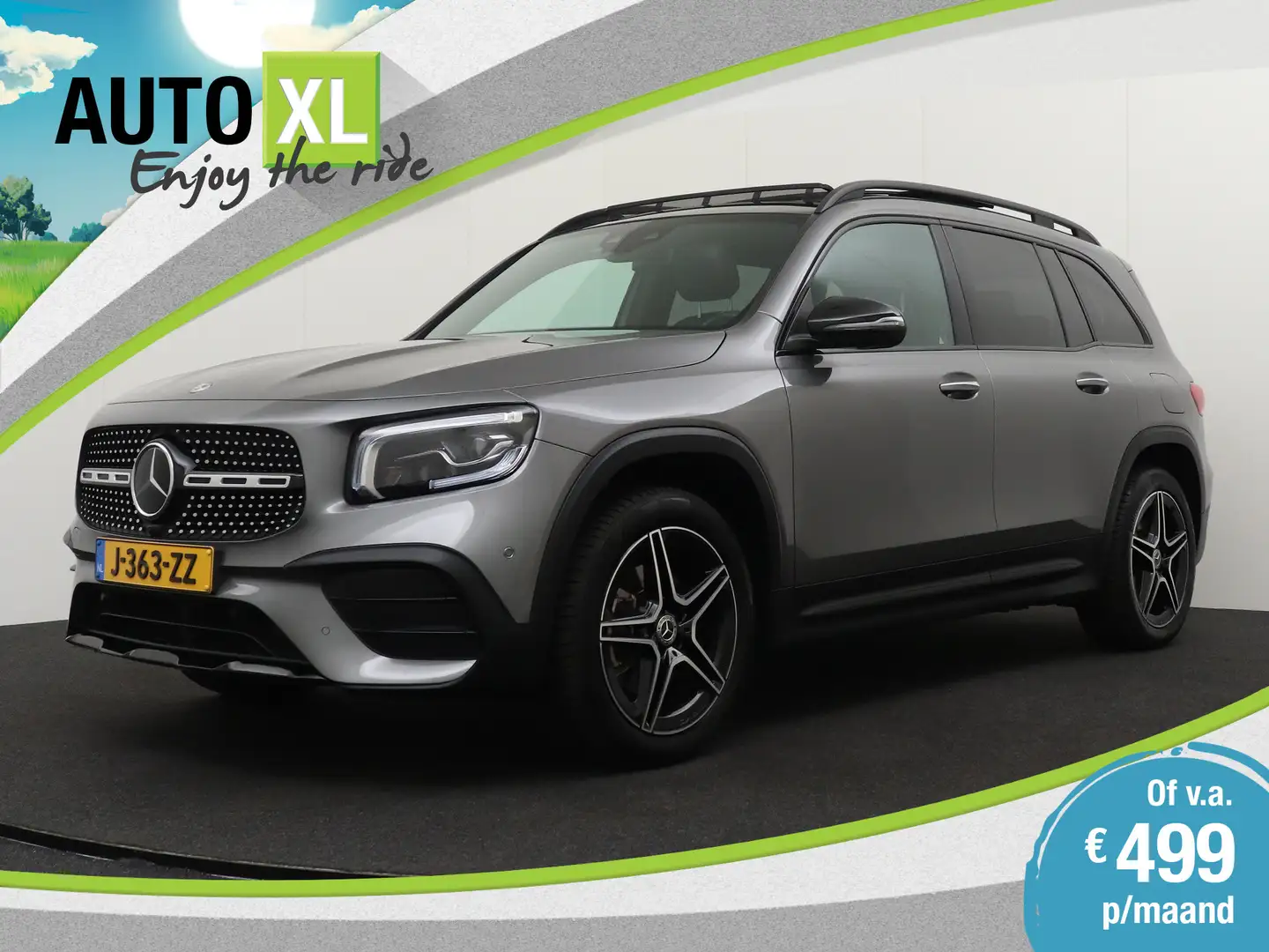 Mercedes-Benz GLB 200 AMG 7-Pers Pano-dak Memory Trekhaak Dodehoek Grijs - 1