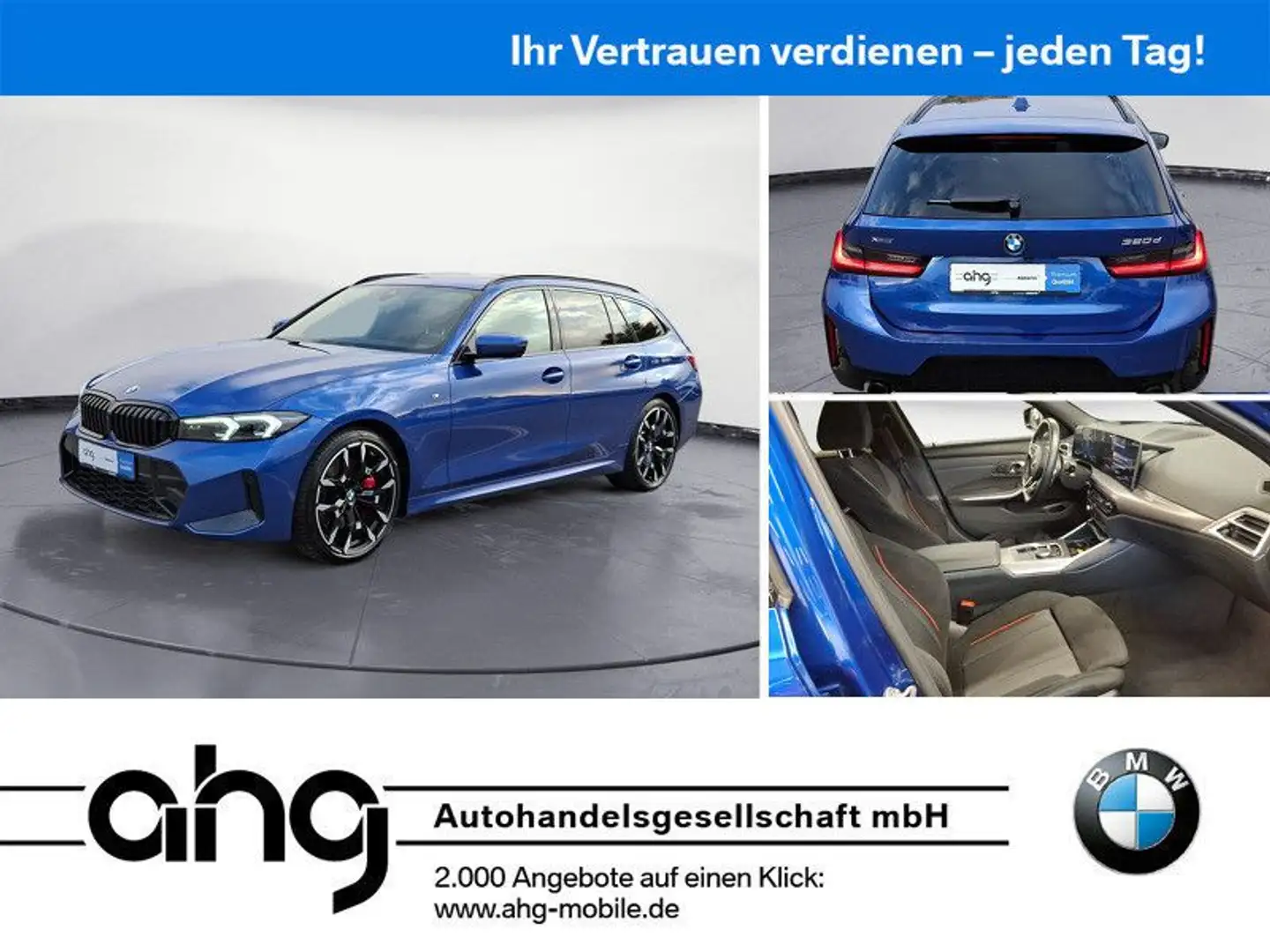 BMW 320 d xDrive Touring Automatic M Pro AHK LED Memo Blau - 1
