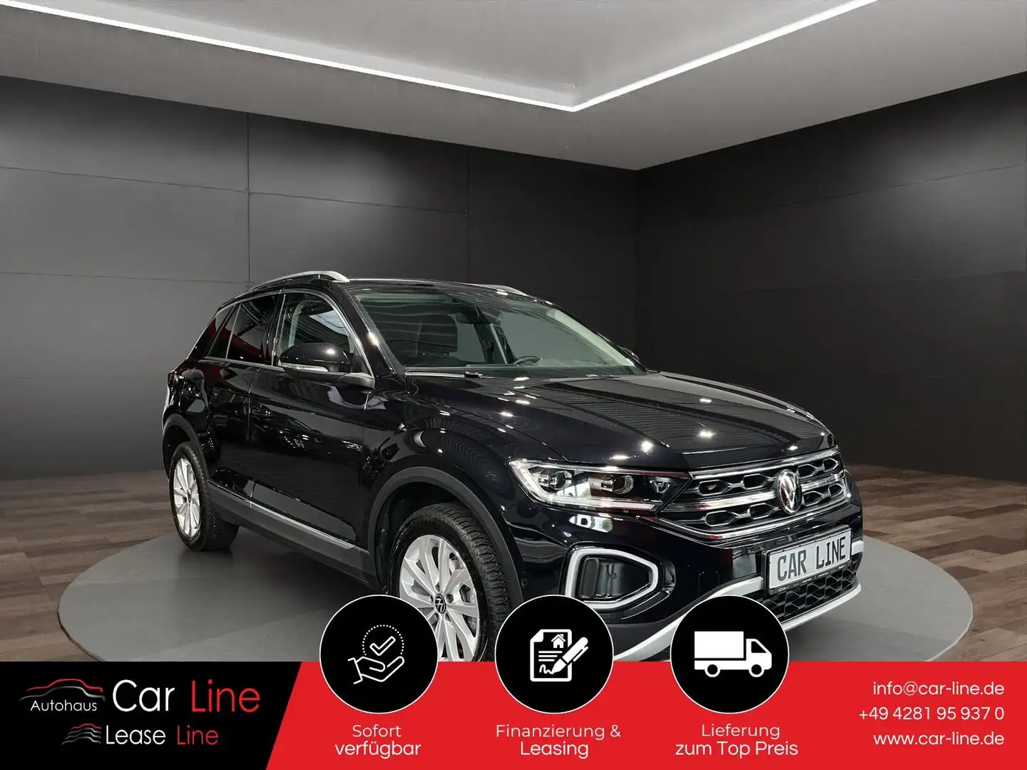 Volkswagen T-Roc Style 1.5 TSI*NAV*DSG*CAM*ACC*IQ DRIVE*LED Schwarz - 1