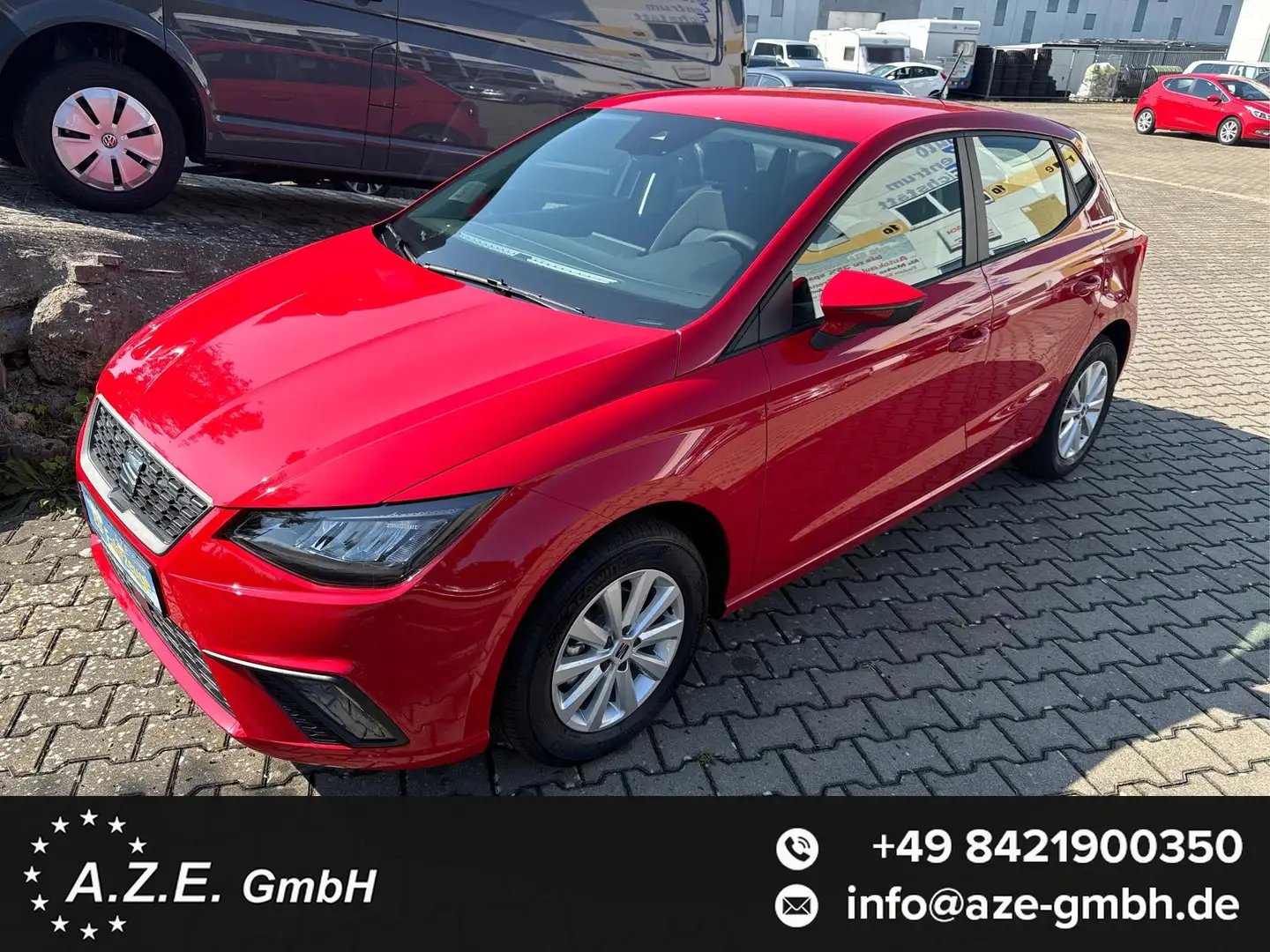 SEAT Ibiza 1.0 TSI Style *PDC*LED*GRA*MFL*SH*ALU*5J.Gar.* ... Rouge - 1