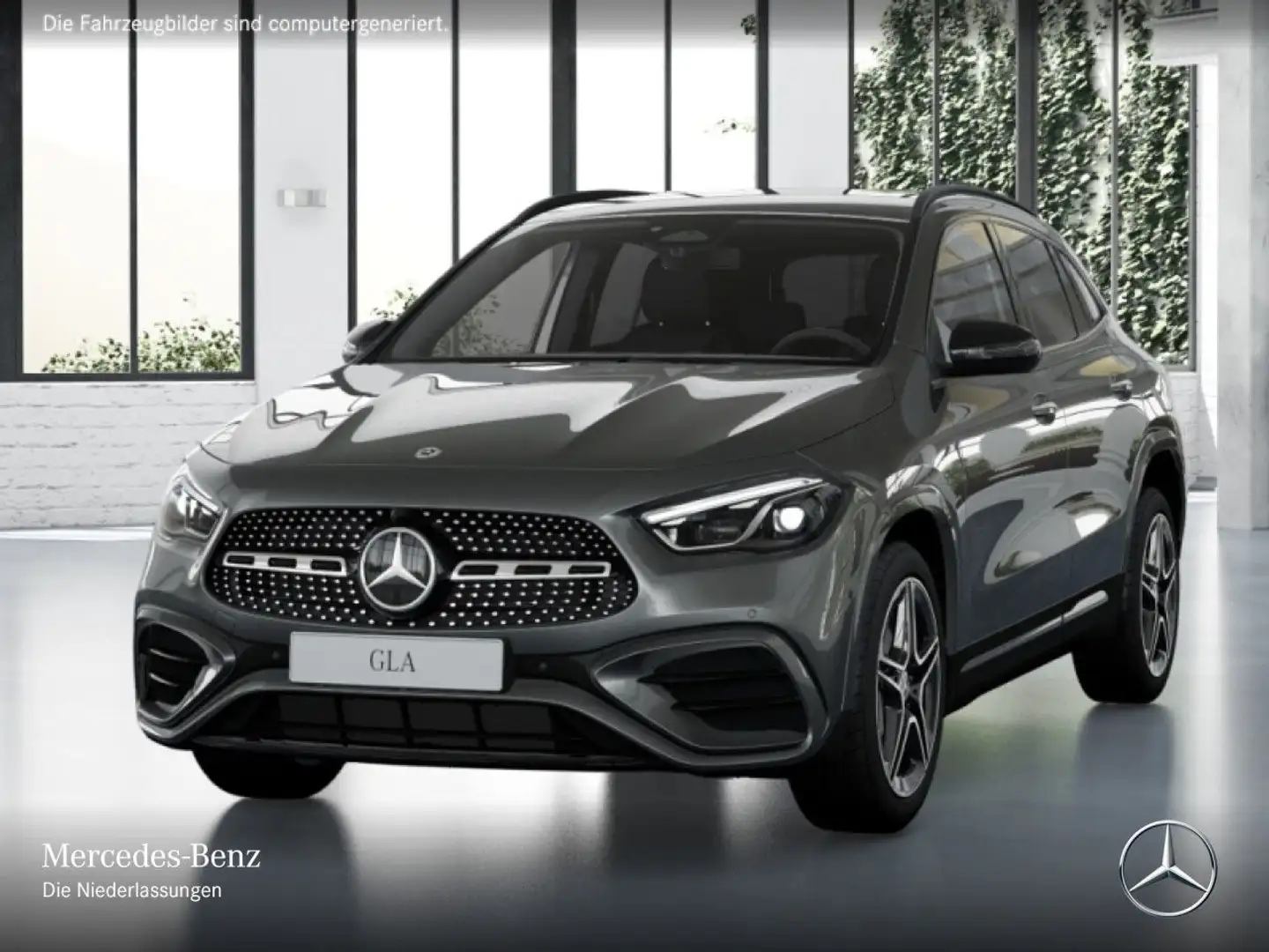 Mercedes-Benz GLA 200 AMG+NIGHT+MULTIBEAM+KAMERA+19"+TOTW+7G Grijs - 2
